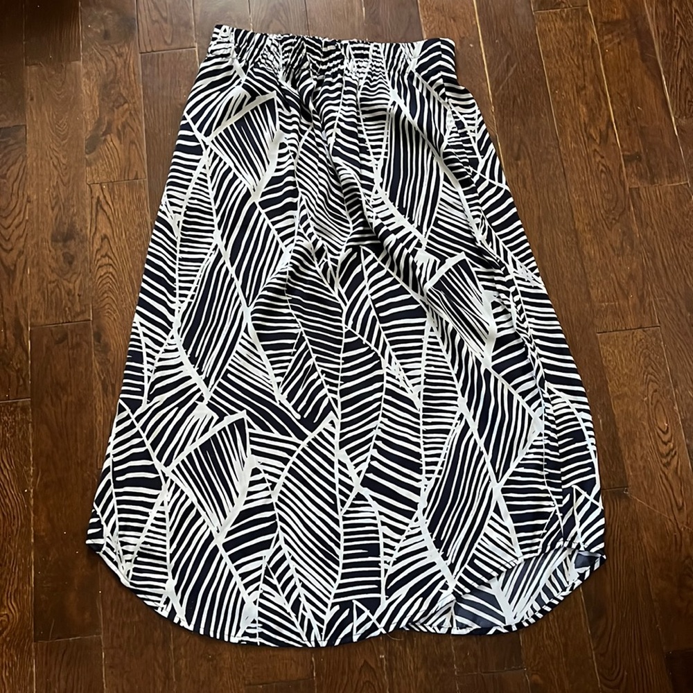 Pattern maxi skirt light material summer